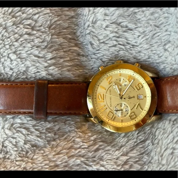 Michael Kors Accessories Michael Kors Mk225 Gold Chronograph